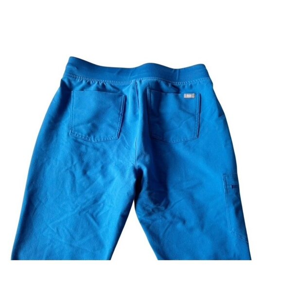 Figs Women's Sz M Zamora Royal Blue Medical Scrub Pants Joggers - Picture 10 of 12